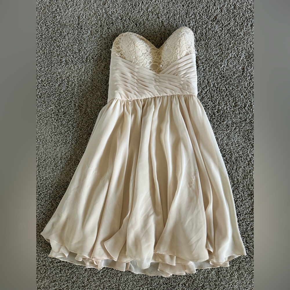 Women’s Strapless Cocktail Dress - Blush